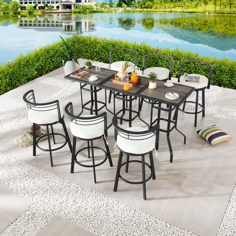 Jakendrick 6 - Person Square Outdoor Dining Set with Cushions