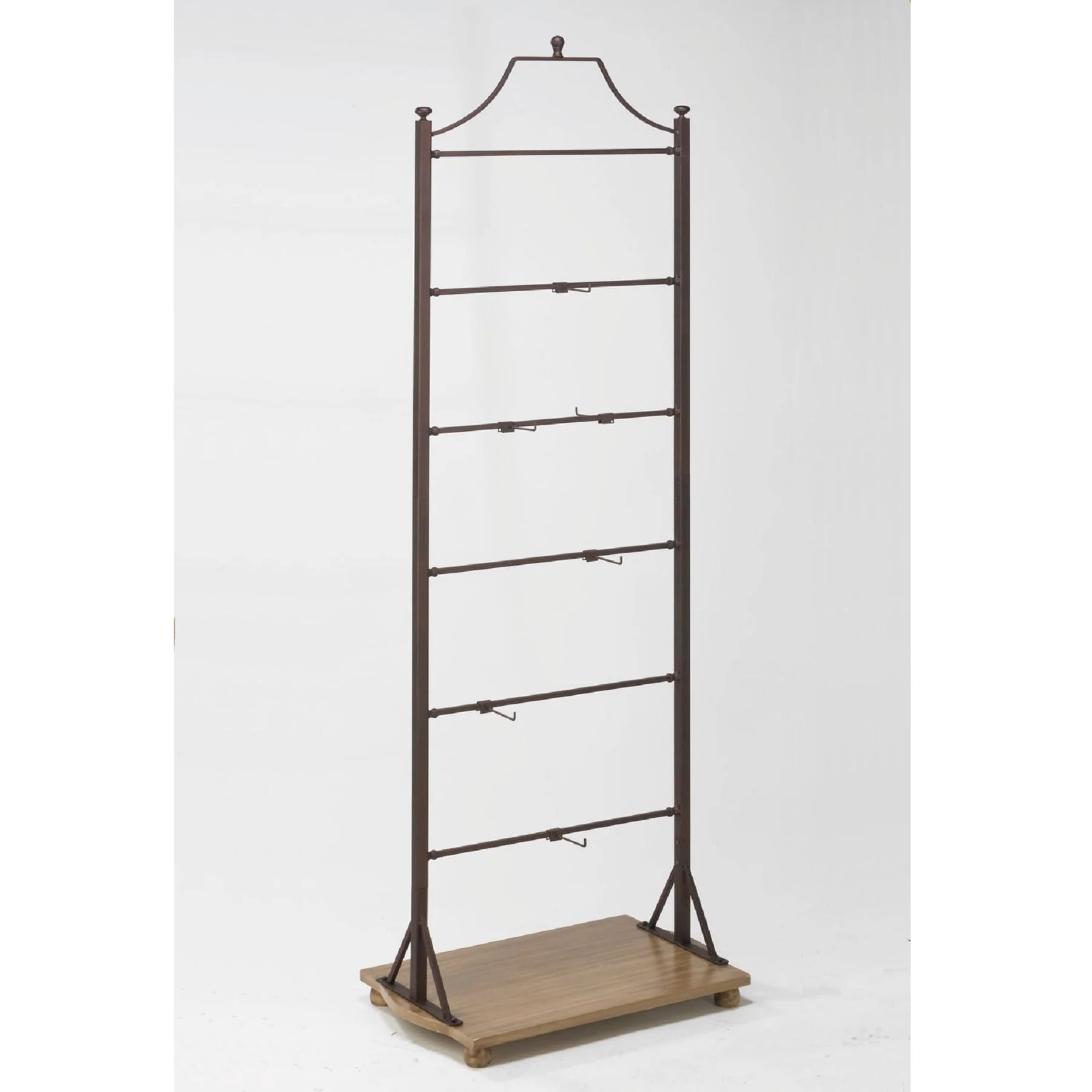 70 in. Bronze Metal Ladder Rack