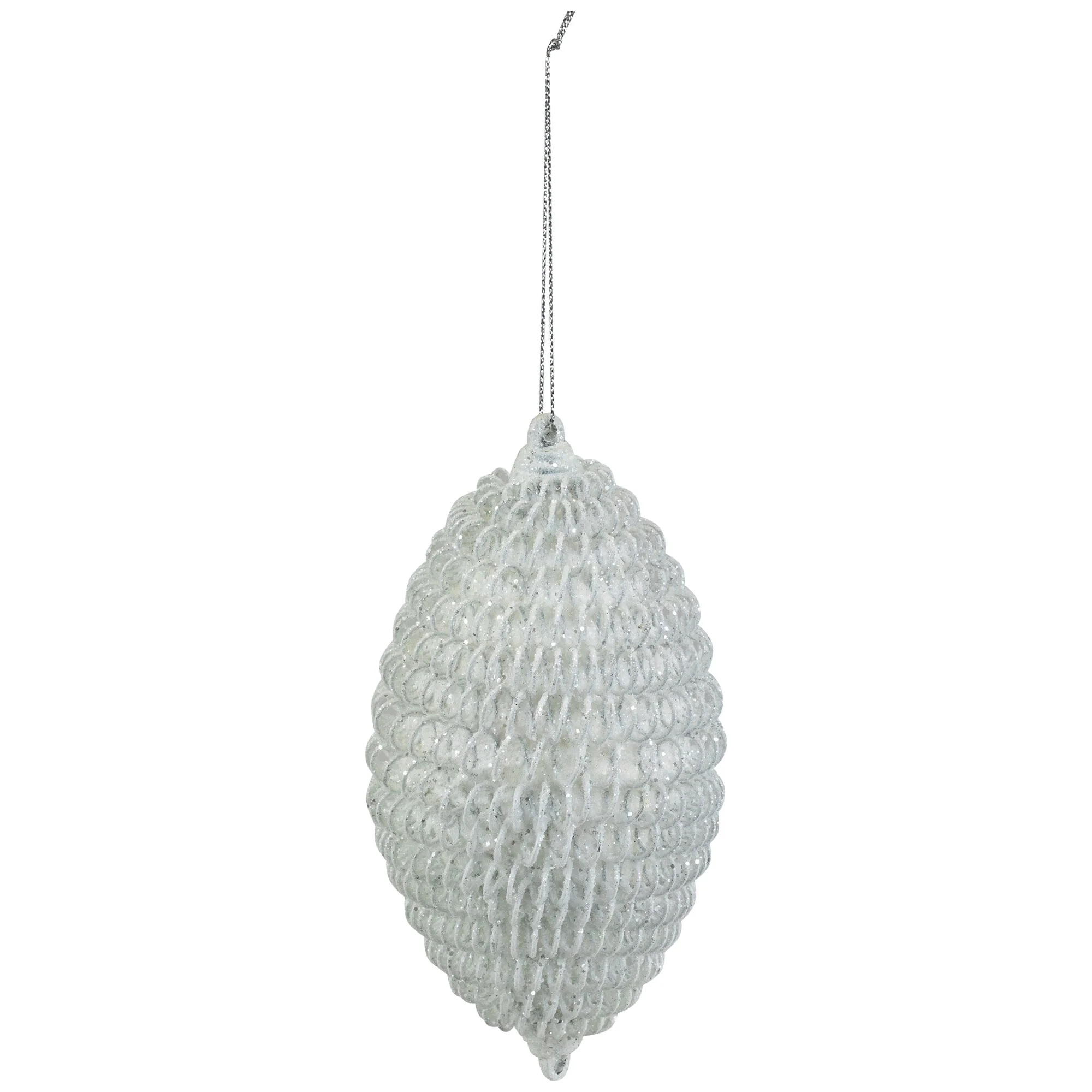 Glitter Finial Christmas Ornament - 5.5