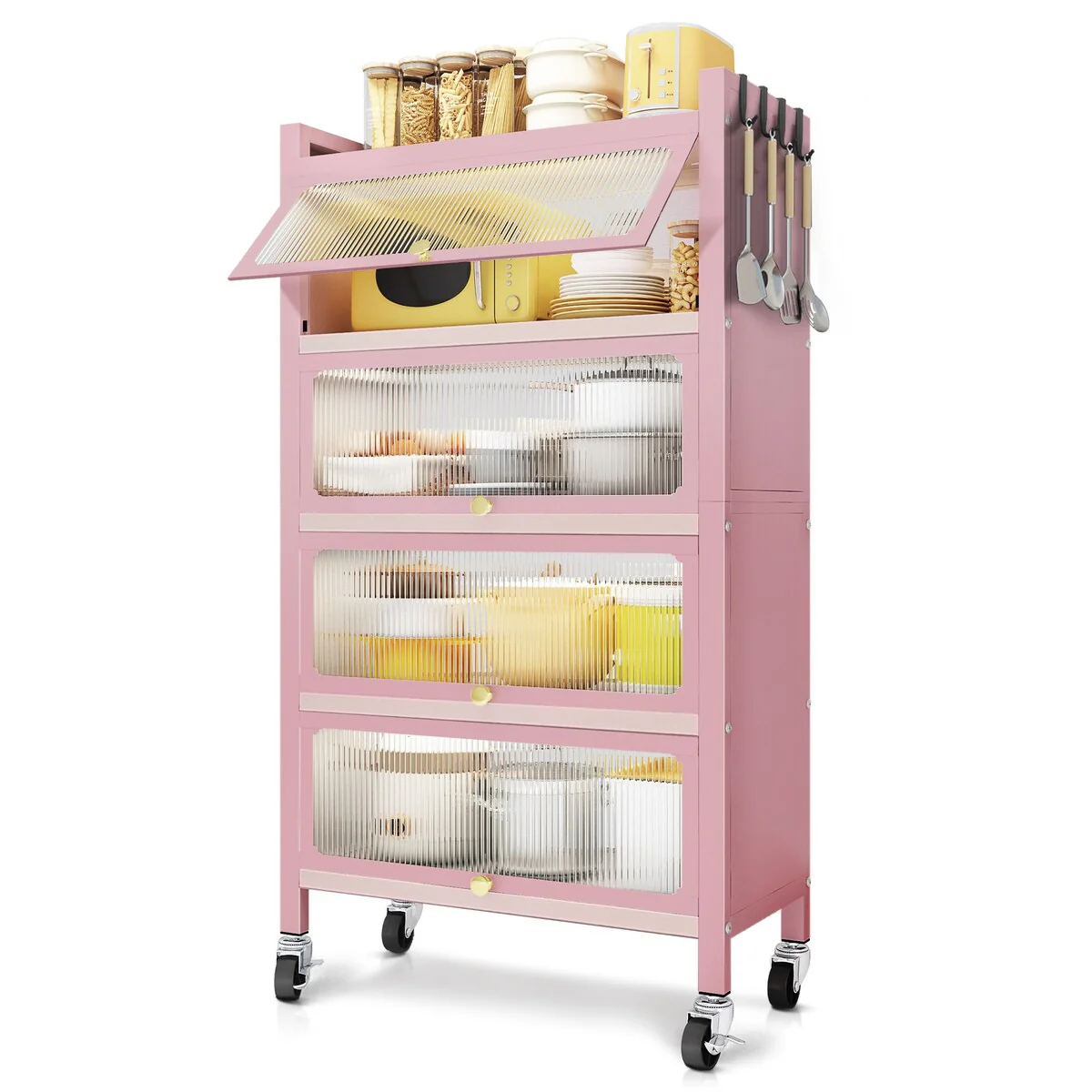 MEGA CASA 5 - Layer Steel Accent Cabinet with Door - N/A
