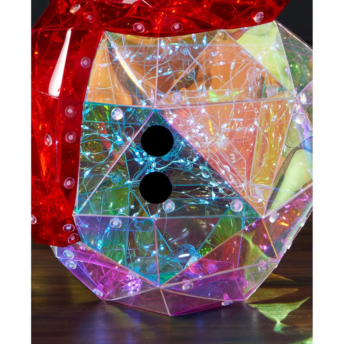 Prismatic Iridescent Snowman 16