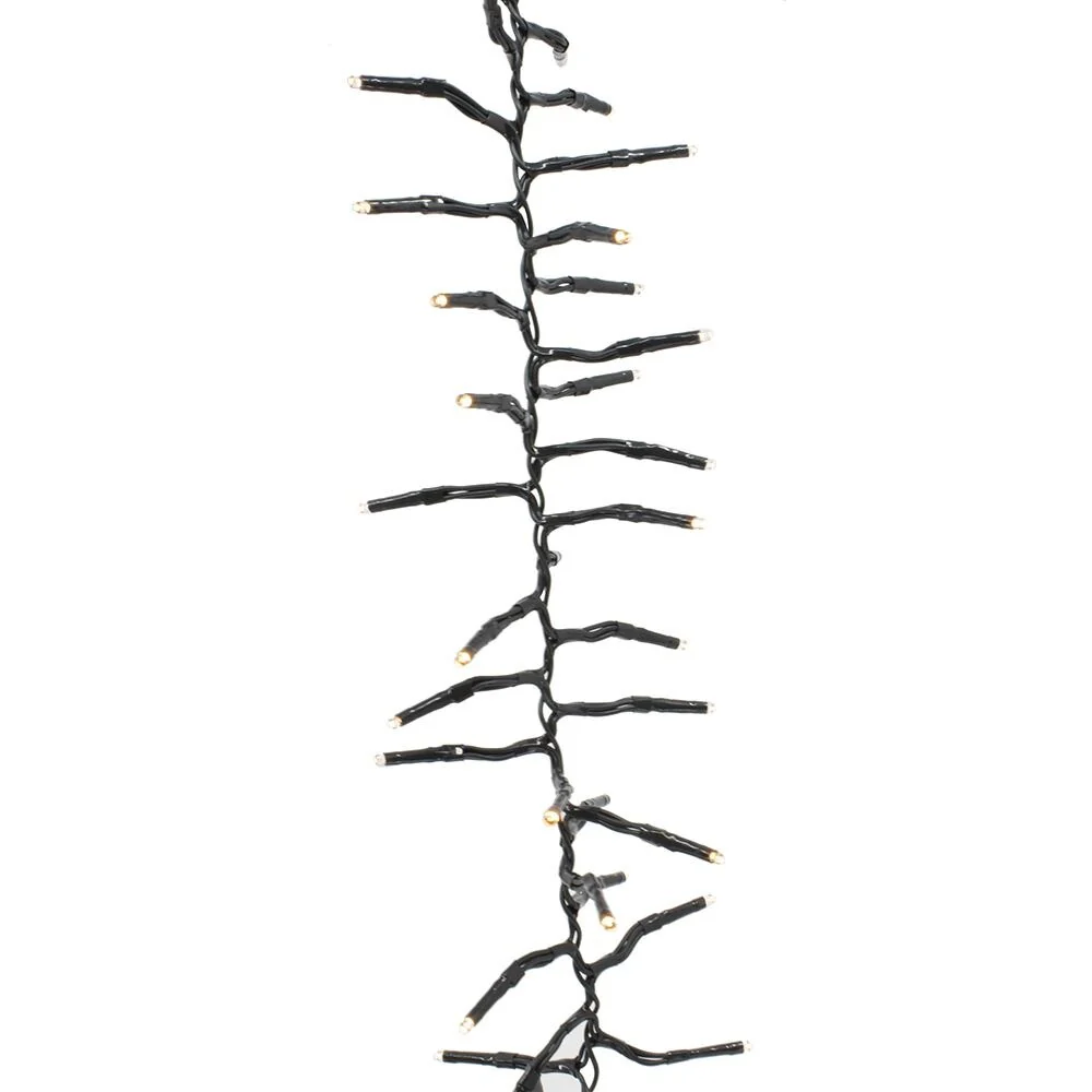 Kurt Adler CUL 1000-Light 33-Foot Cluster Garland with Warm White 3MM LED Bulbs
