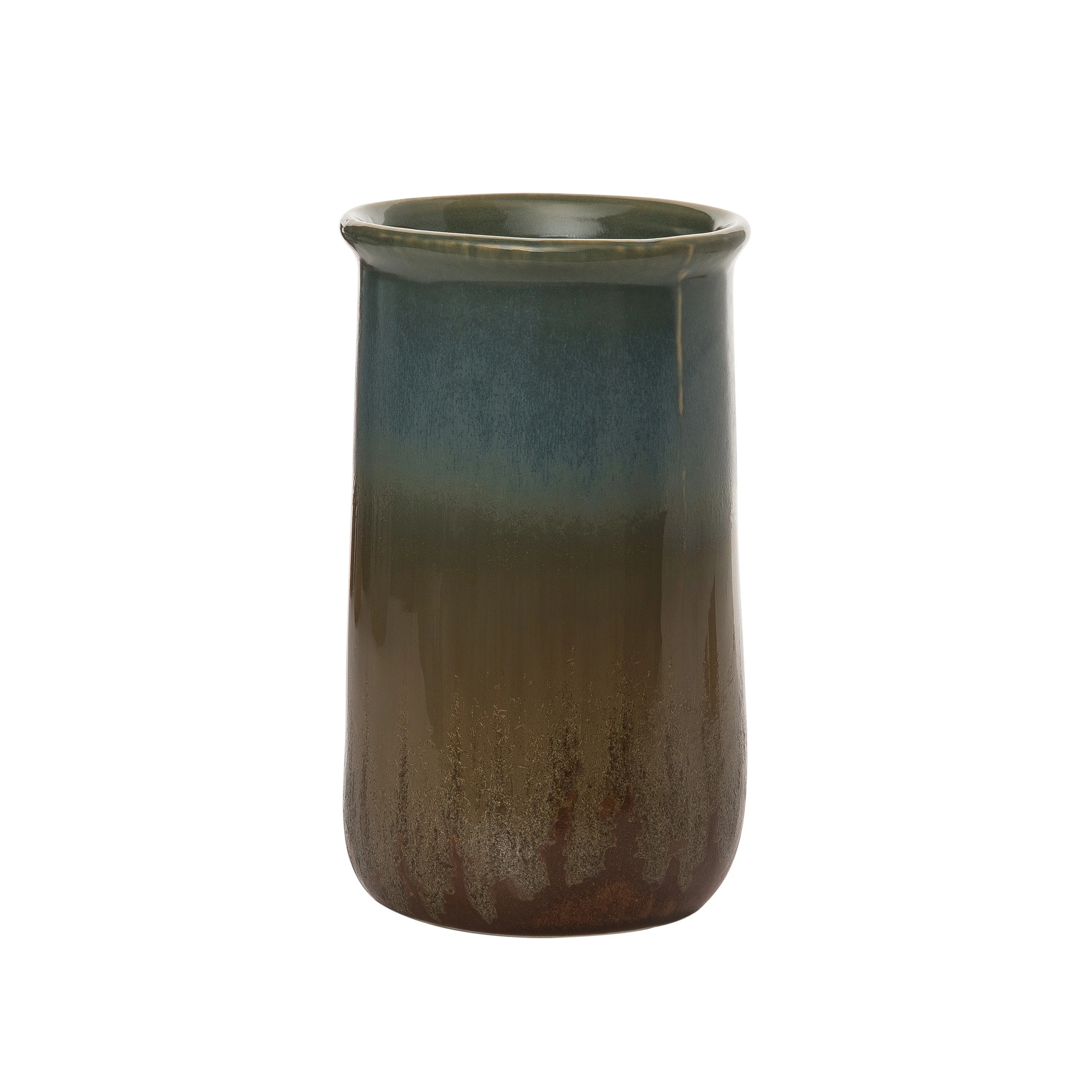 Transpac Ceramic 7.4 in. Earthy Utensil Holder - Multi