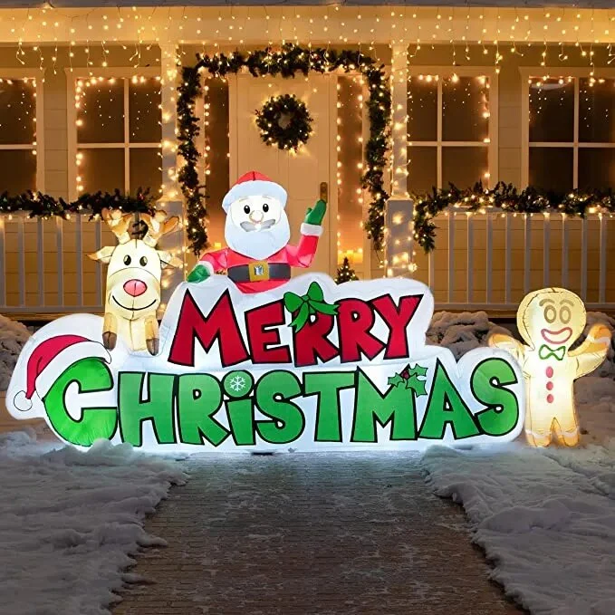 Versatile Merry Christmas Inflatable