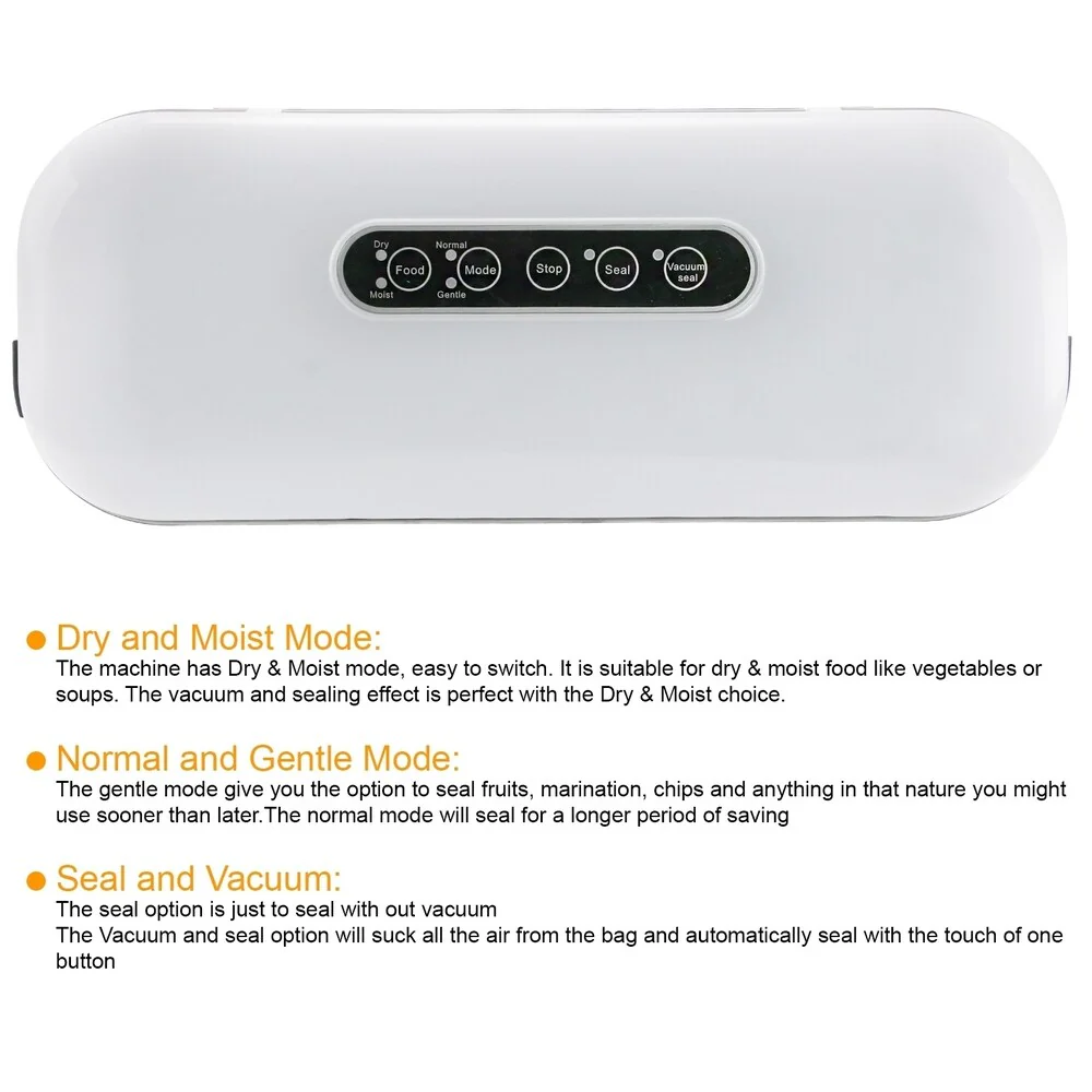 MegaChef Home Vacuum Sealer and Food Preserver with Extra Bag