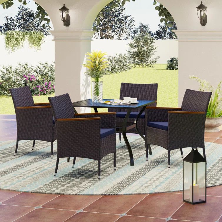 Alyah 4 - Person Square Outdoor Dining Set