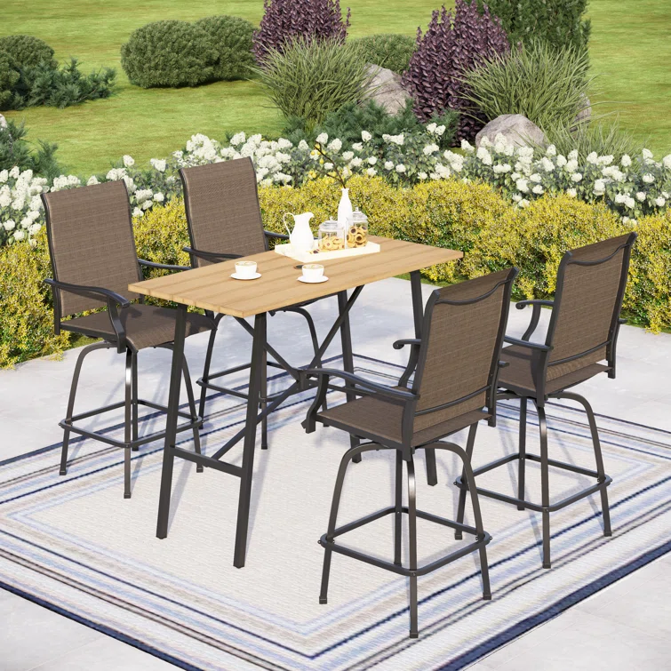 Alyne 4 - Person Rectangular Outdoor Dining Set