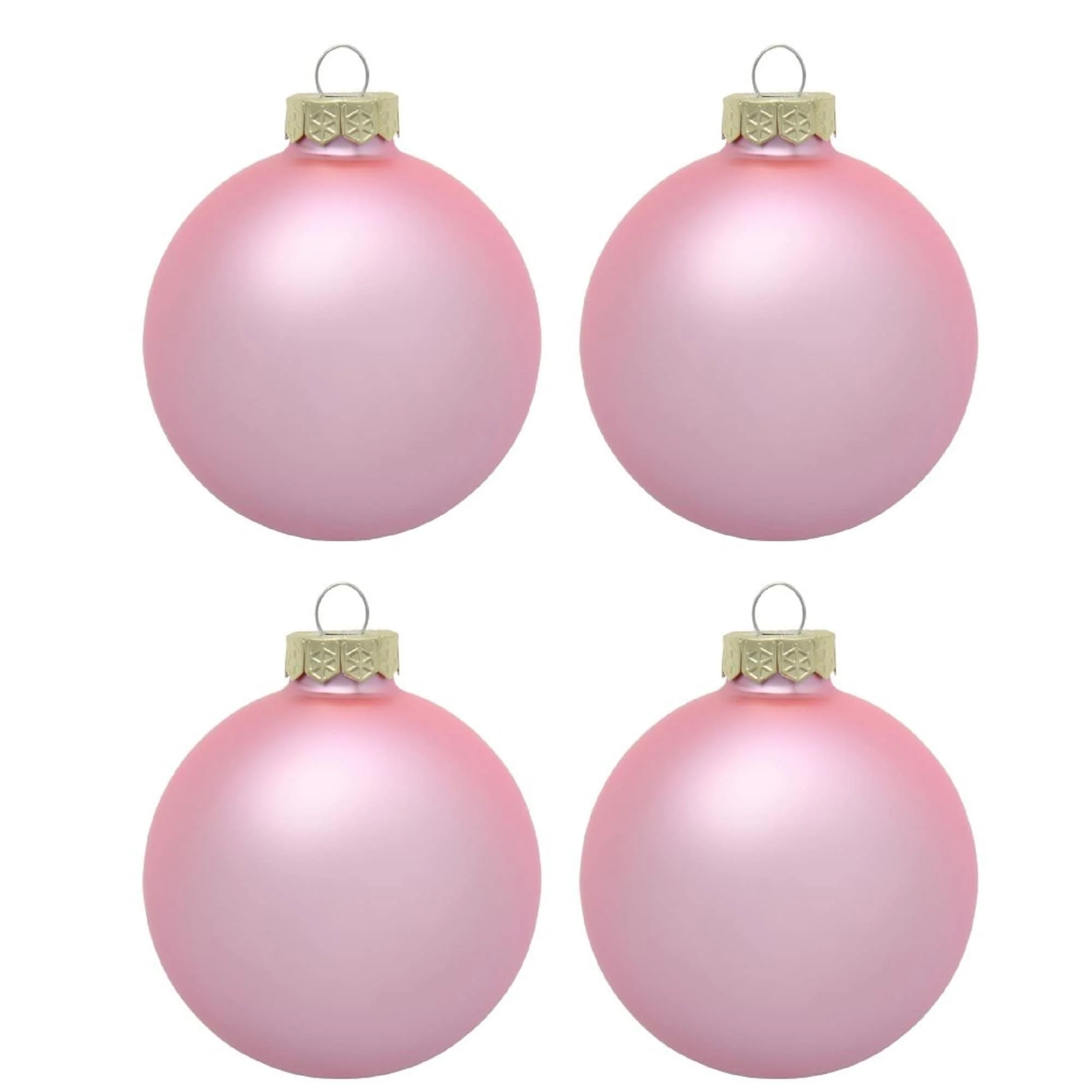 Matte Finish Glass Christmas Ball Ornaments 4.75