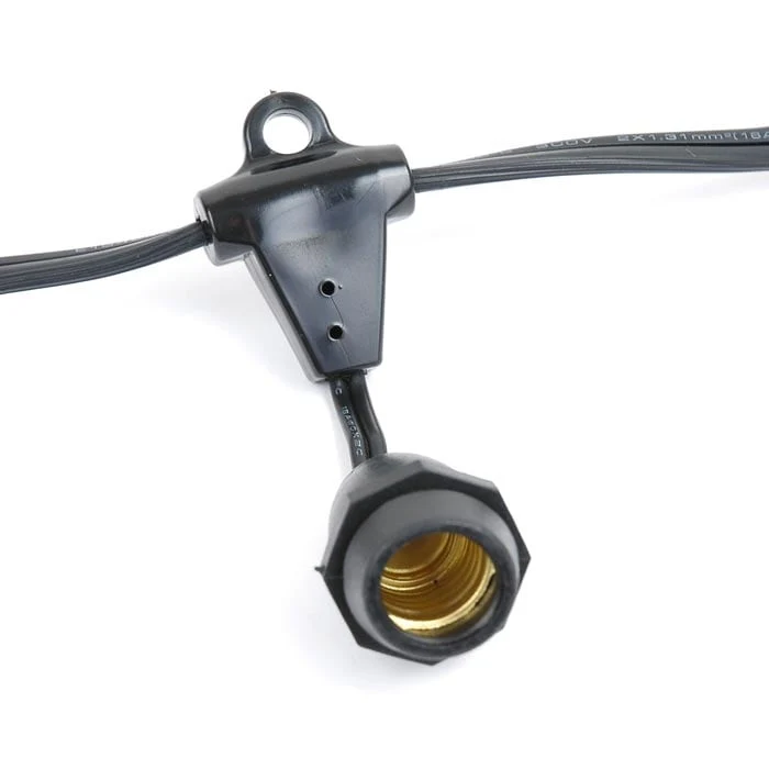 100 Foot G50 Heavy Duty Suspended Outdoor Patio Globe String Lights, 100 Bulbs