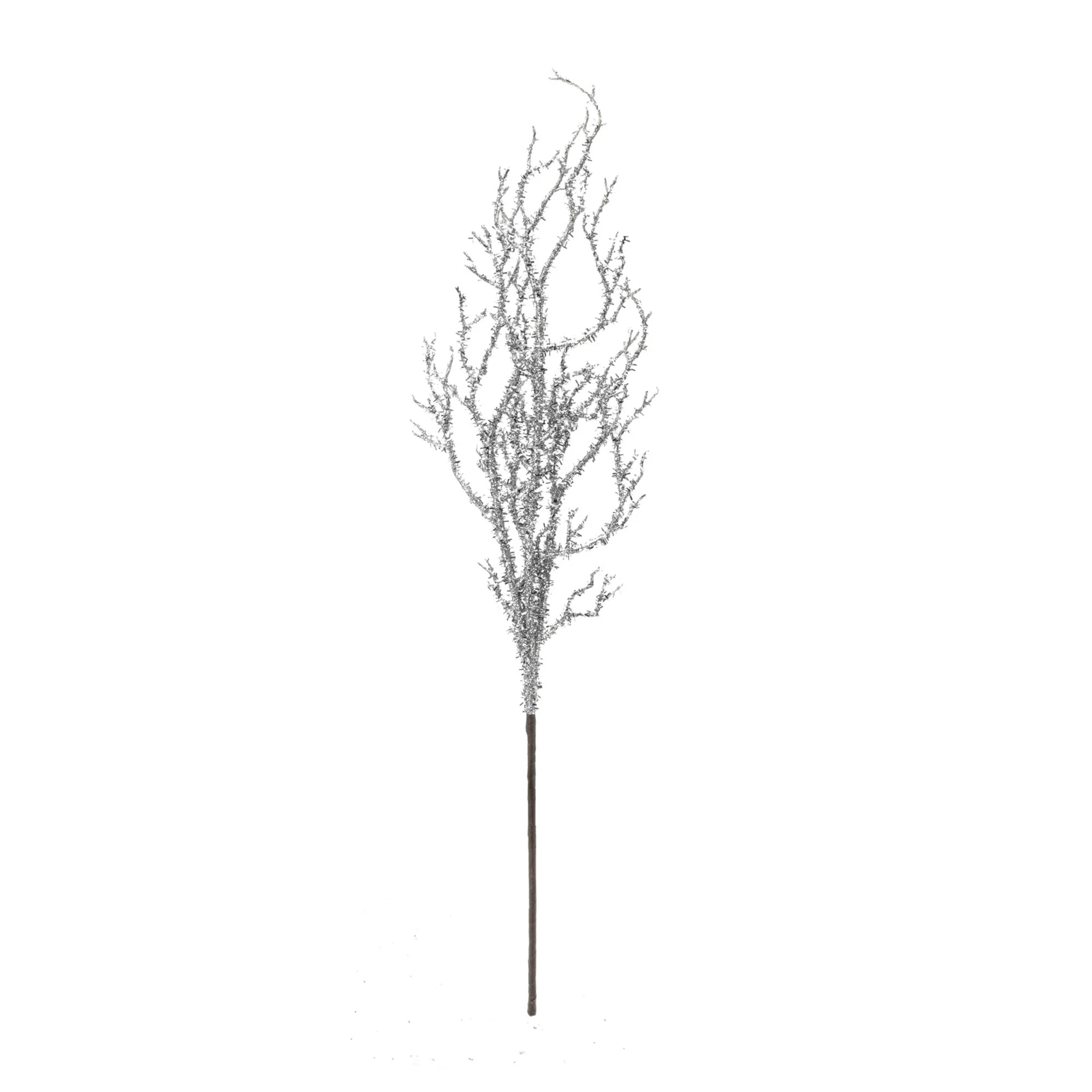 Artificial Glittered Twig Branch Christmas Spray - 24.5