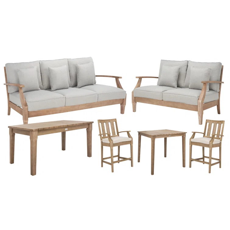 Samya 6 Piece Complete Patio Set with Cushions