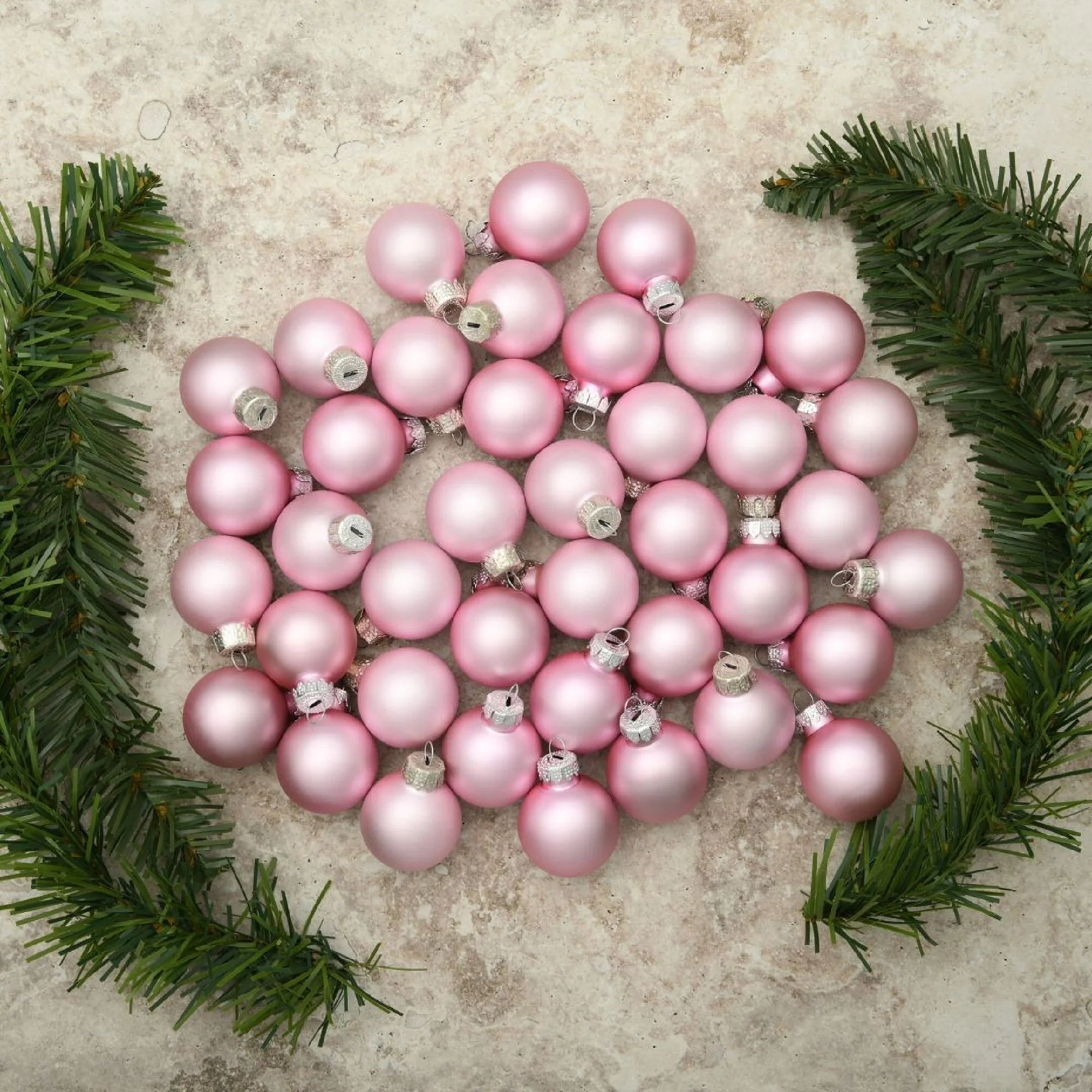 Matte Finish Glass Christmas Ball Ornaments 1.25