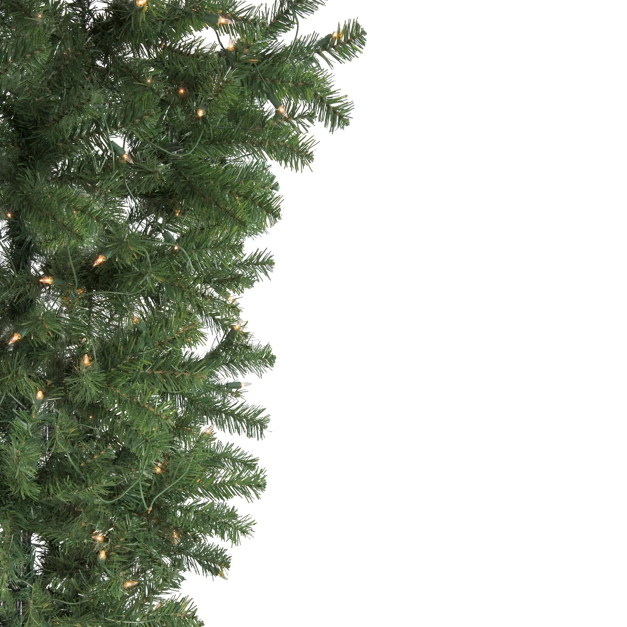 5.5' Medium Spruce Upside Down Artificial Christmas Tree Clear Lights - 5.5 Foot