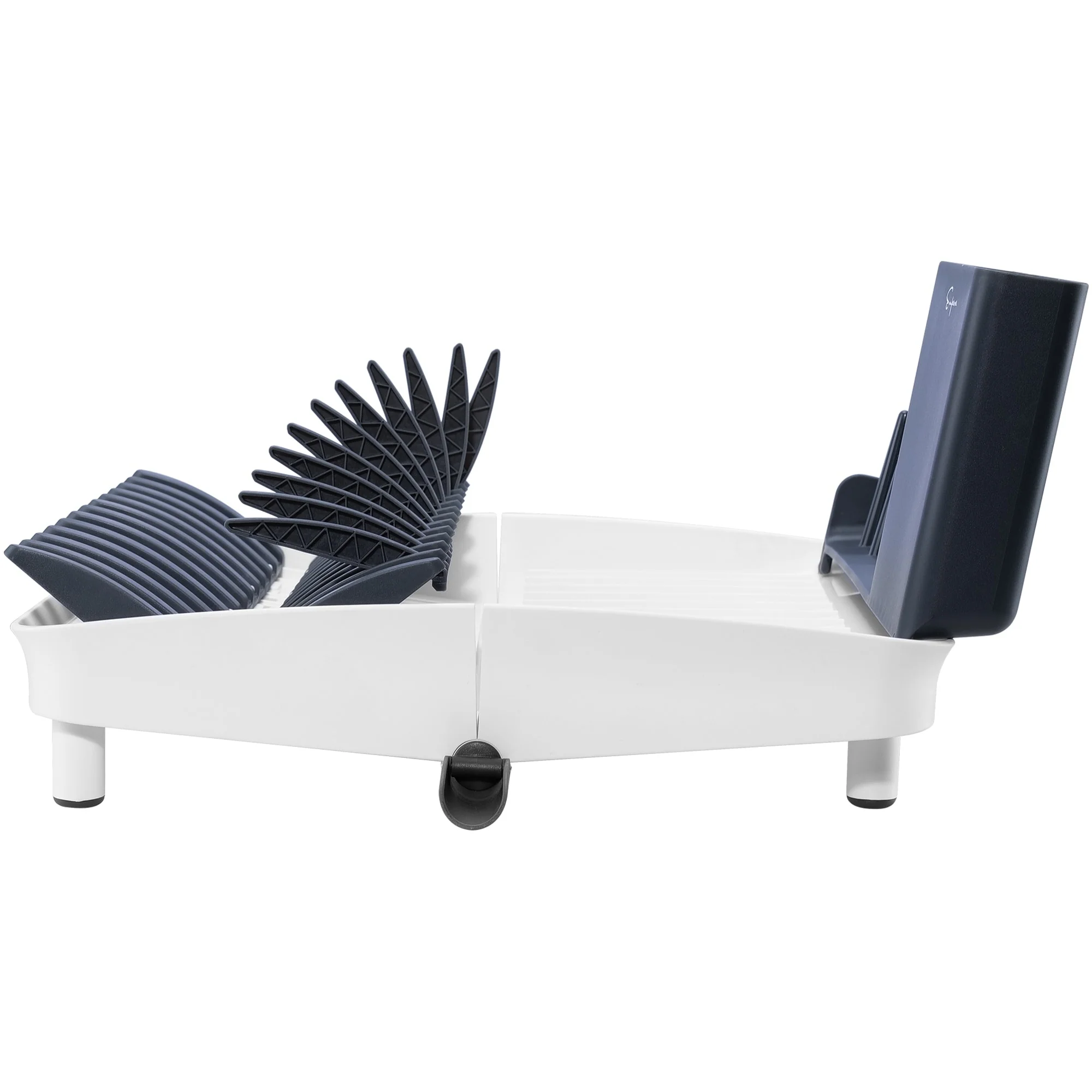 Foldable Countertop Dish Drying Rack with Drainer - 16.5