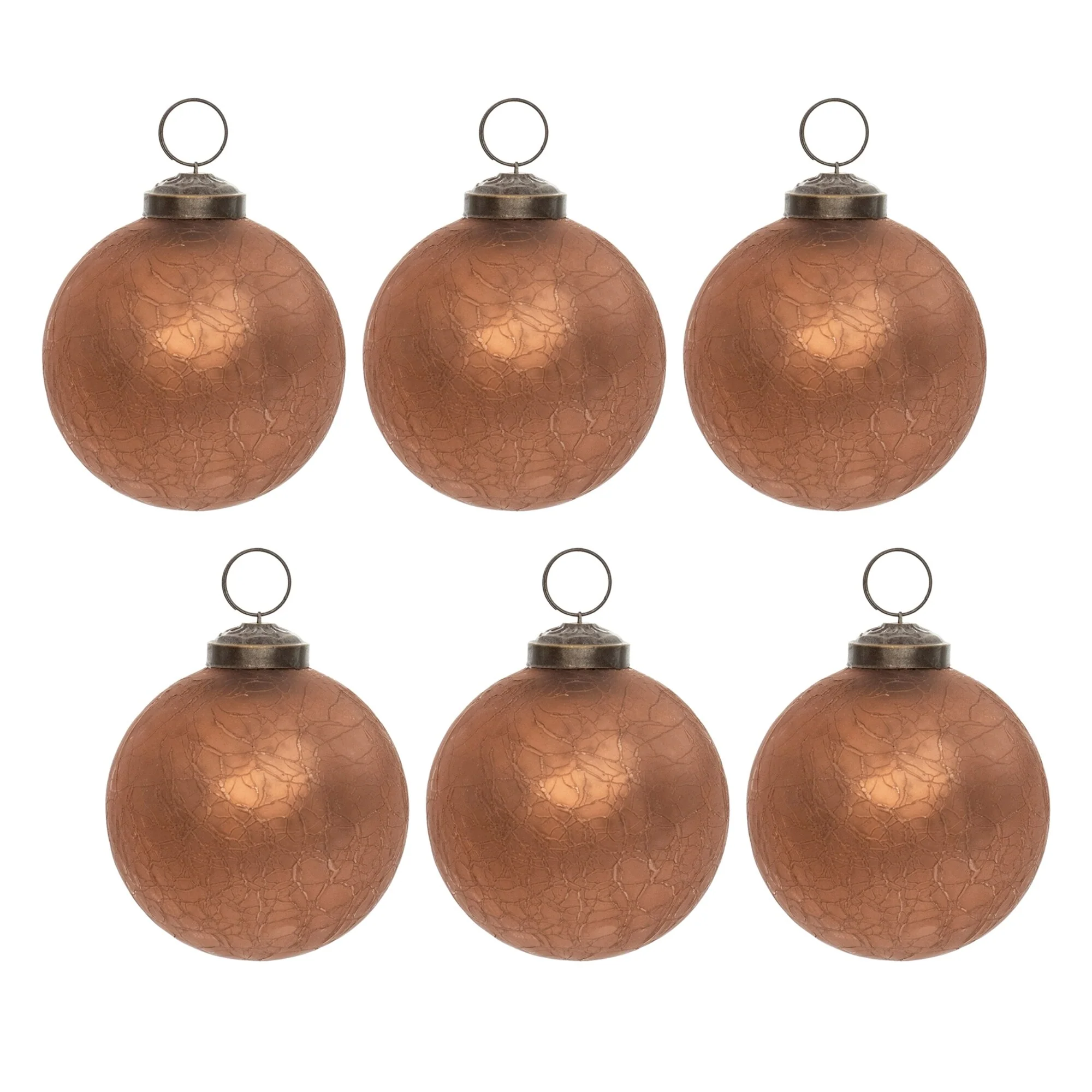Shiny Finish Glass Christmas Ball Ornaments - 4
