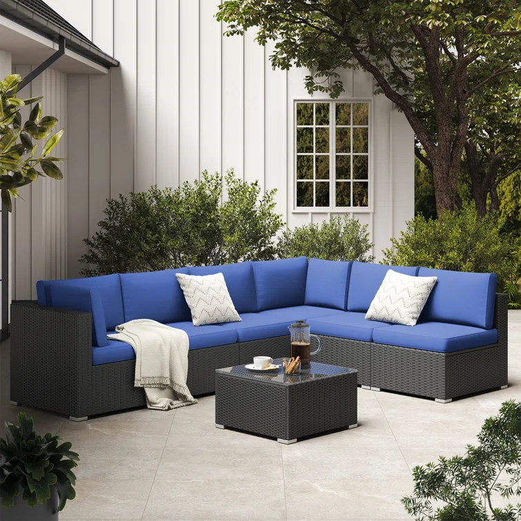 Laurentia 6 - Person Outdoor Seating Group with Cushions