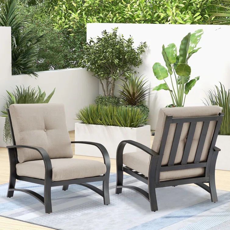 Aleston 5 - Person Outdoor Seating Group with Cushions