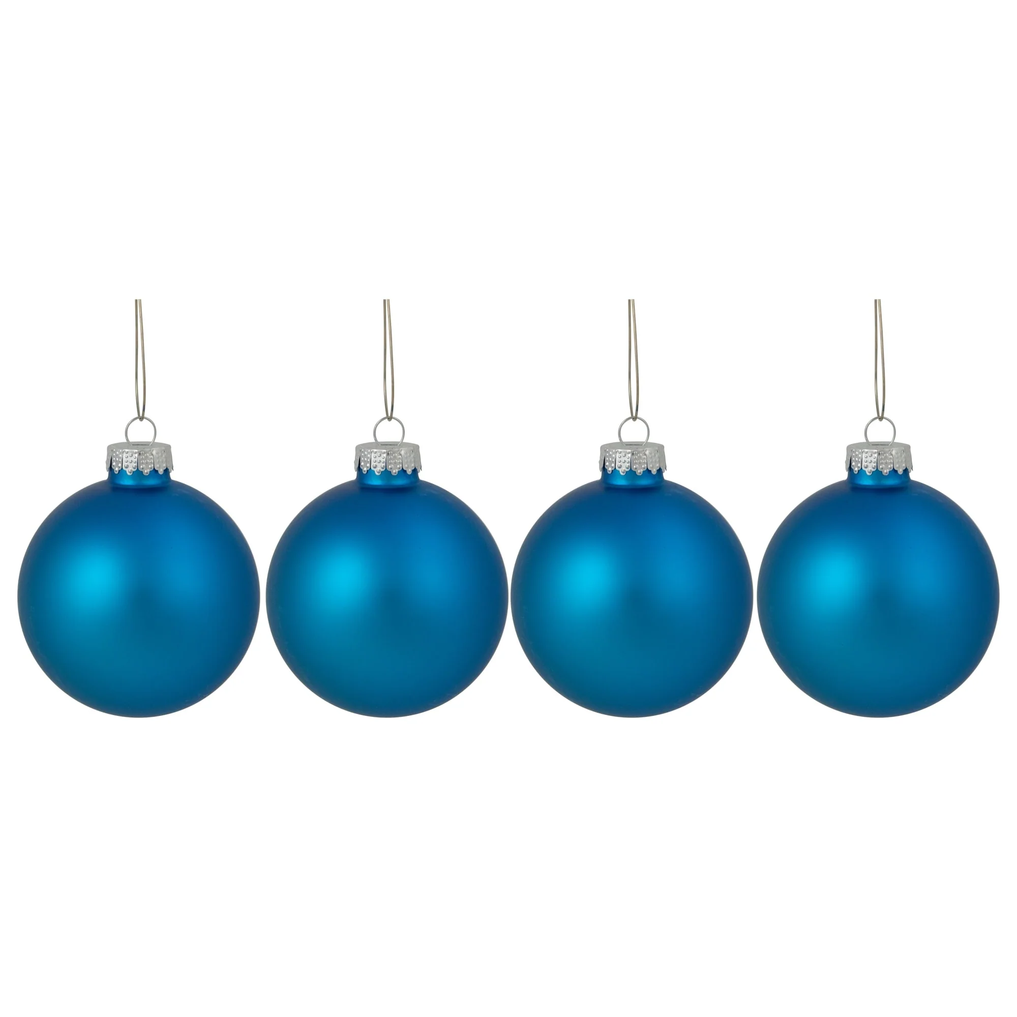 Matte Finish Glass Christmas Ball Ornaments 3.25