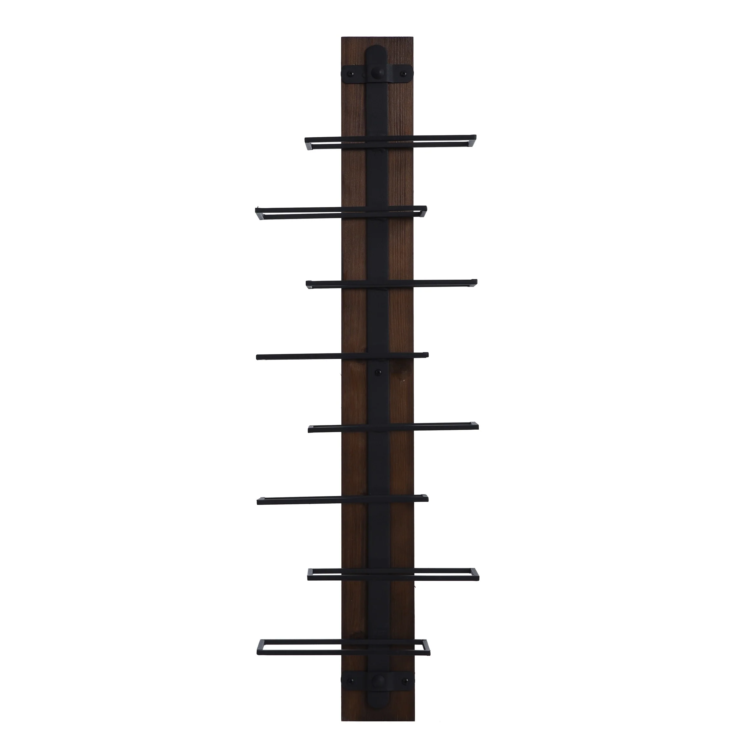 Heath - Wood and Metal Wall Wine Holder
