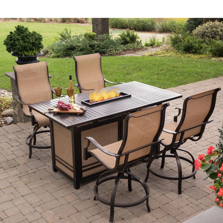 Alejando 4 - Person Rectangular Outdoor Dining Set