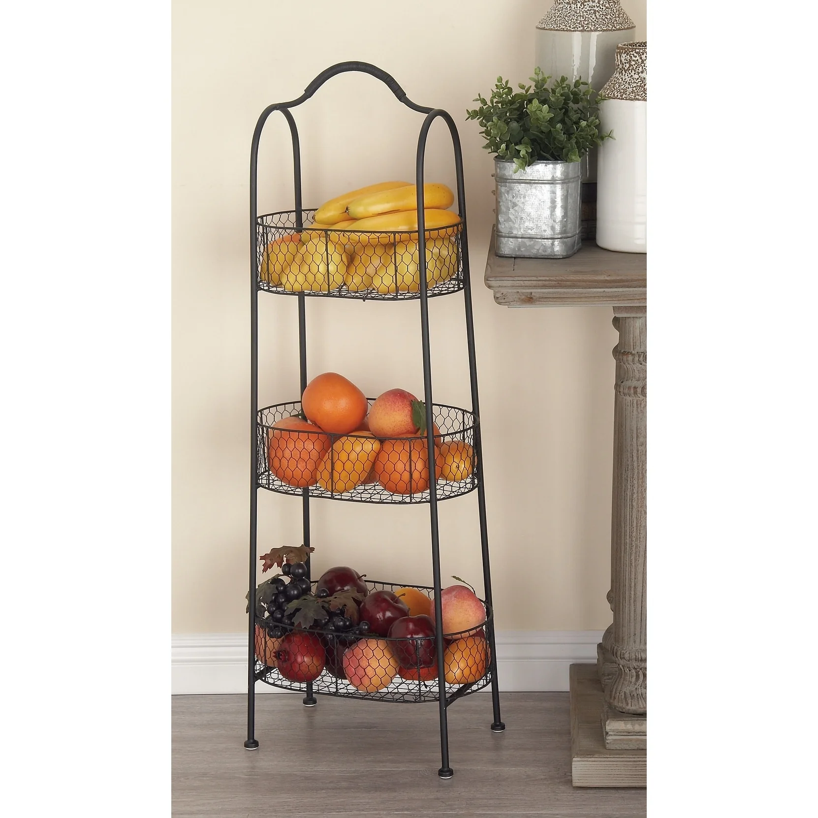 Iron Farmhouse Storage Cart 41 x 15 x 10 - 15 x 10 x 41
