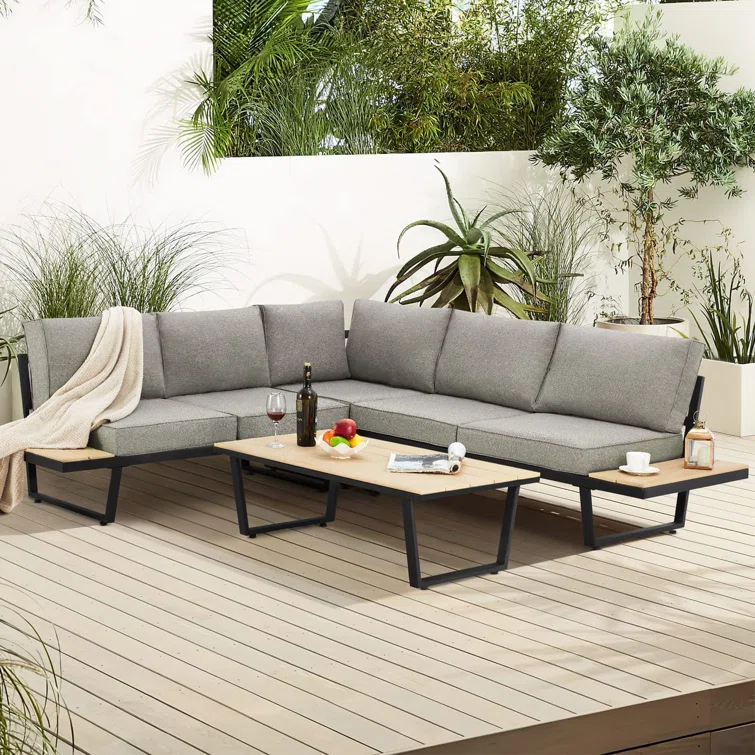 5 - Person Outdoor Seating Group with Cushions