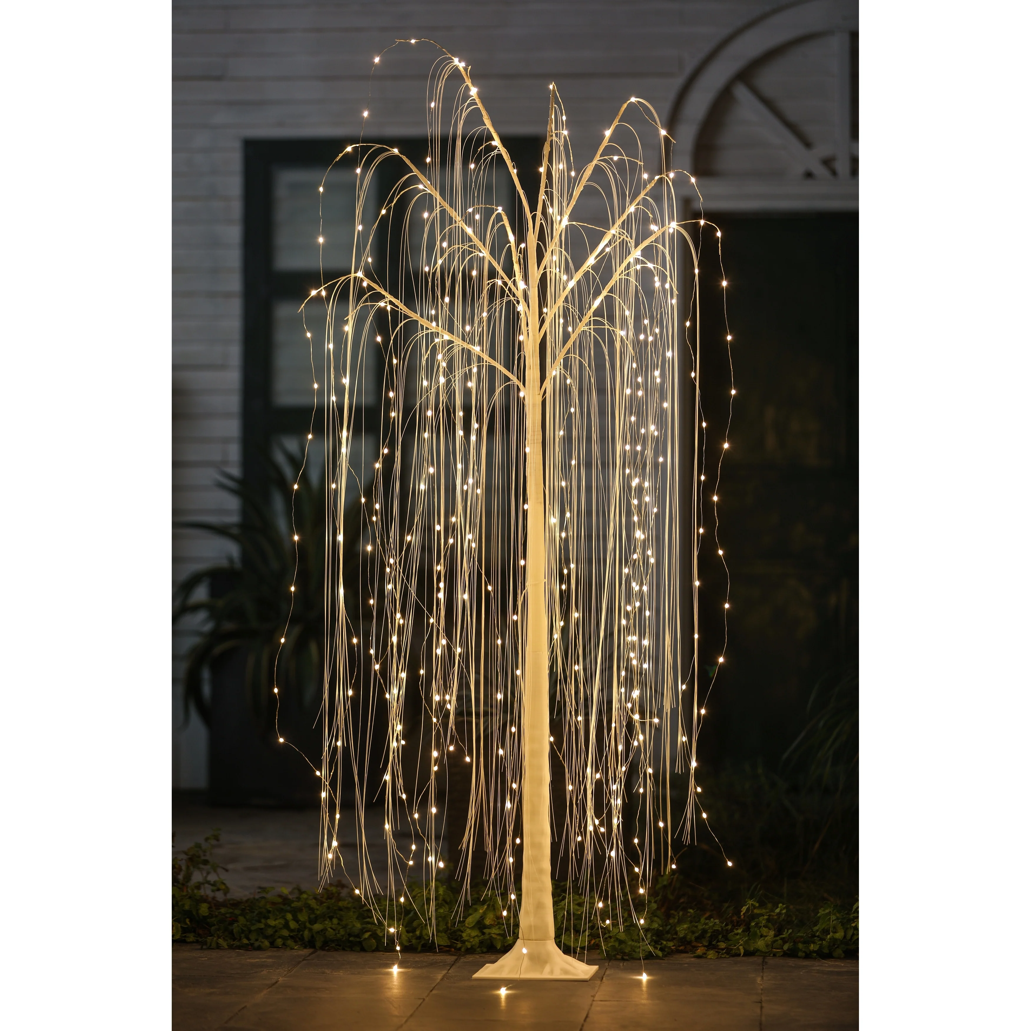 White Willow 5.9Ft Tall Tree Decoration with Lights - 70.87