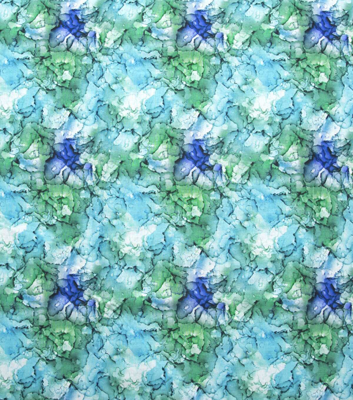 Teal Watercolor Blender Quilt Cotton Fabric by Keepsake Calico