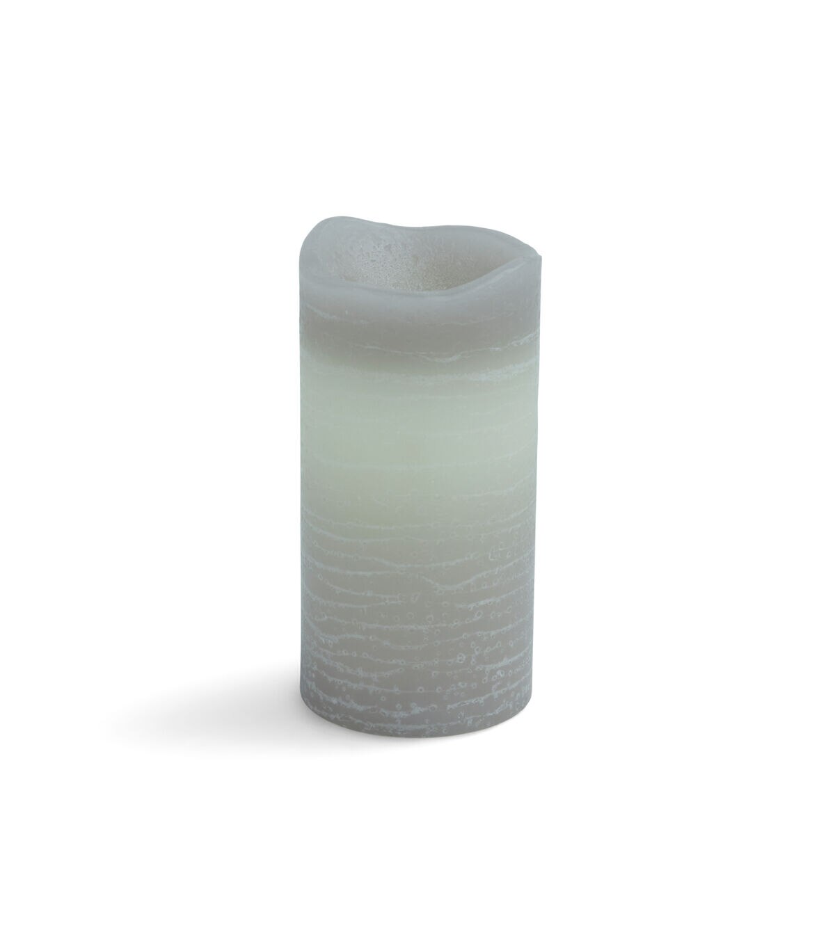 3 x 6 LED Warm Gray Inglow Rustic Pillar Candle by Hudson 43
