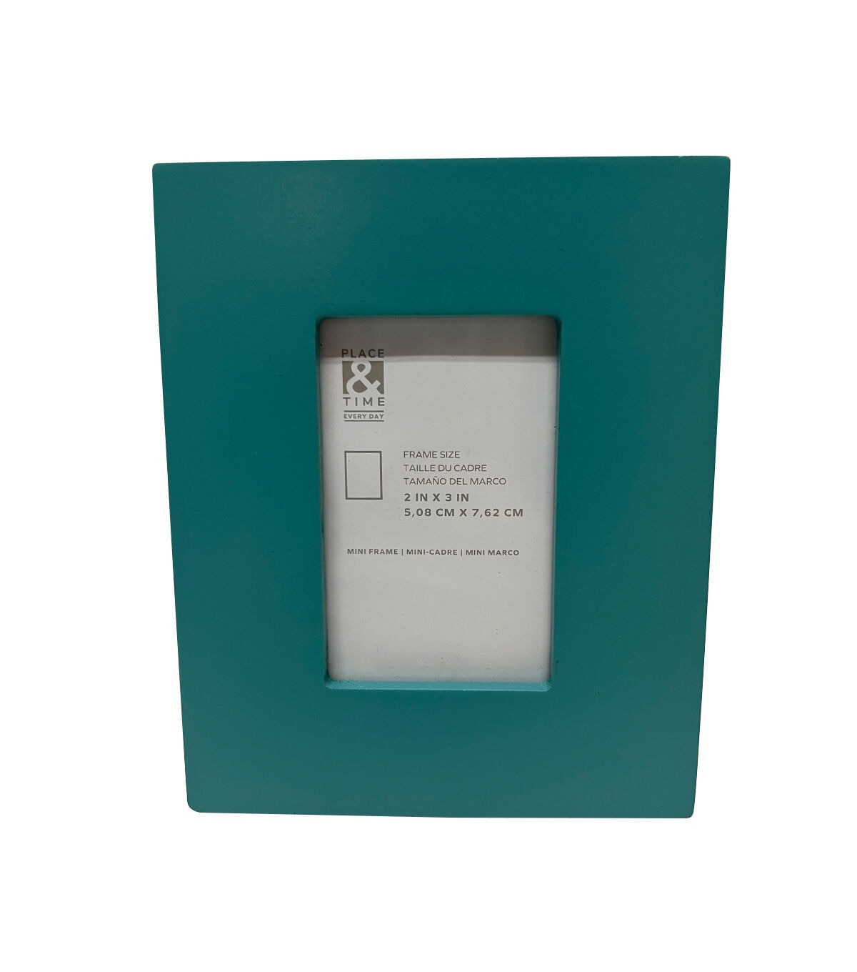 2 x 3 Teal Wood Tabletop Picture Frame by Place & Time