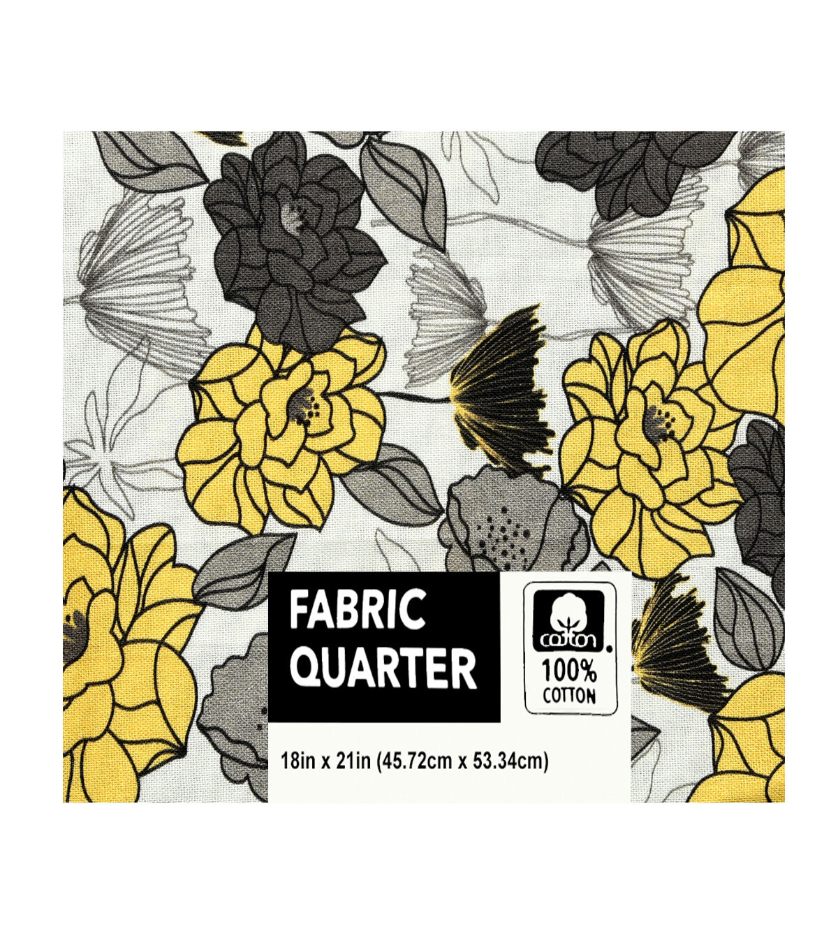 18 x 21 Floral Cotton Fabric Quarter 1pc by Keepsake Calico