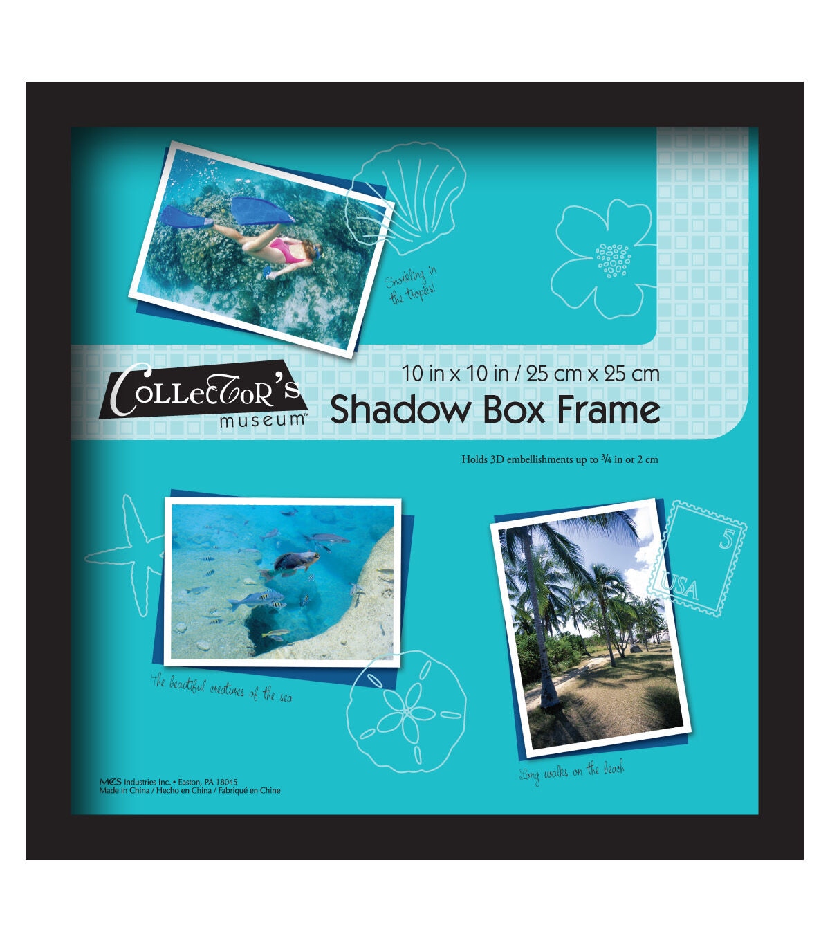 Collector's Museum 10 x 10 Black Shadow Bo x Frame