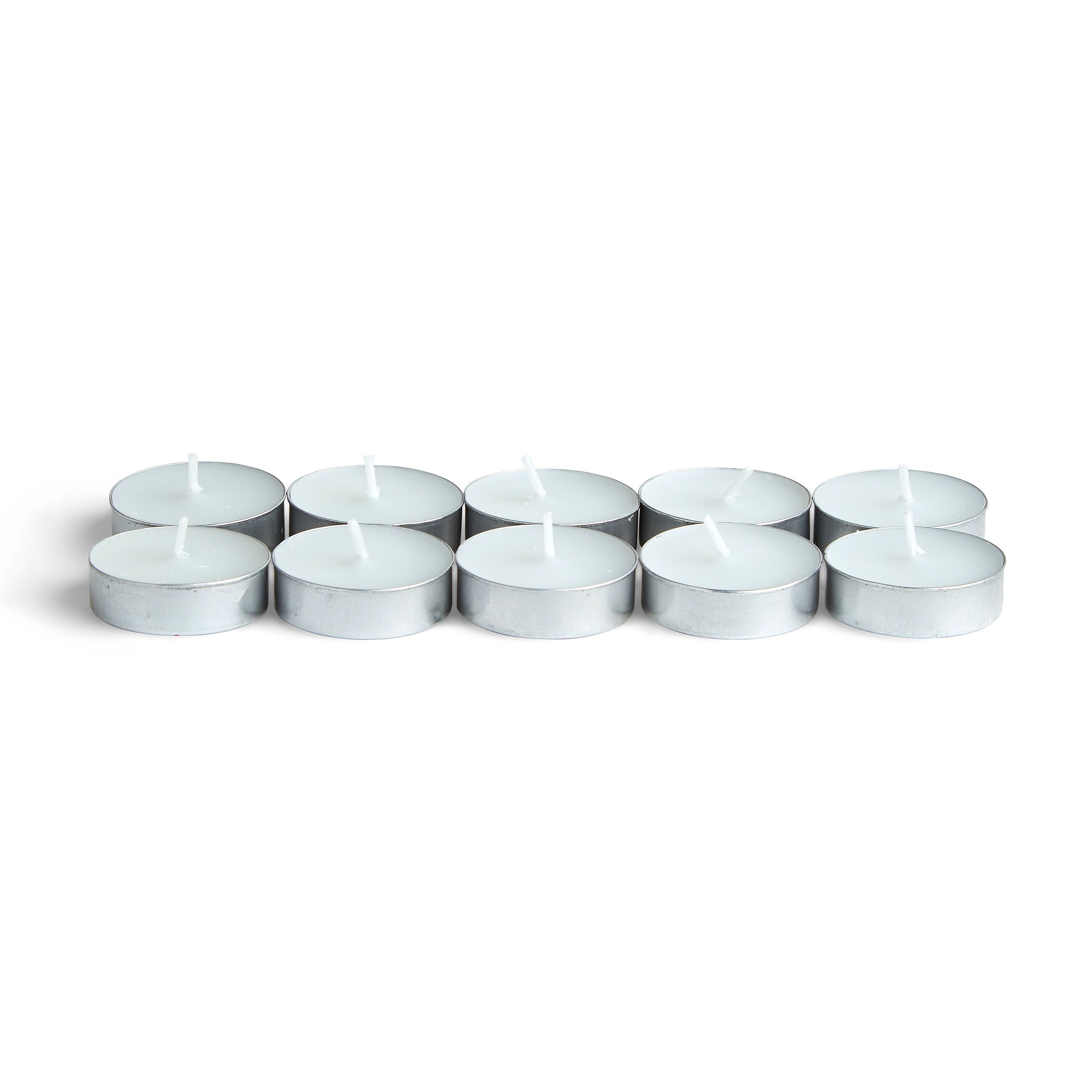 10pk Poured Unscented Tealight Candles by Hudson 43