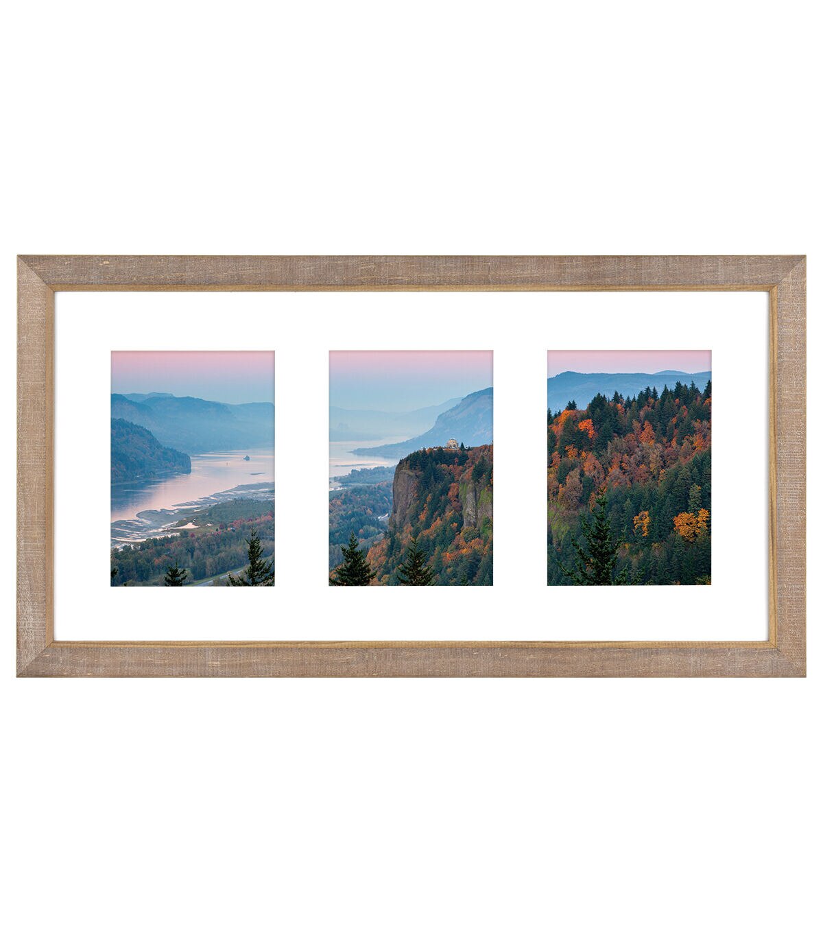 5 x 7 Chattered Wood 3 Photo Collage Frame by Hudson 43