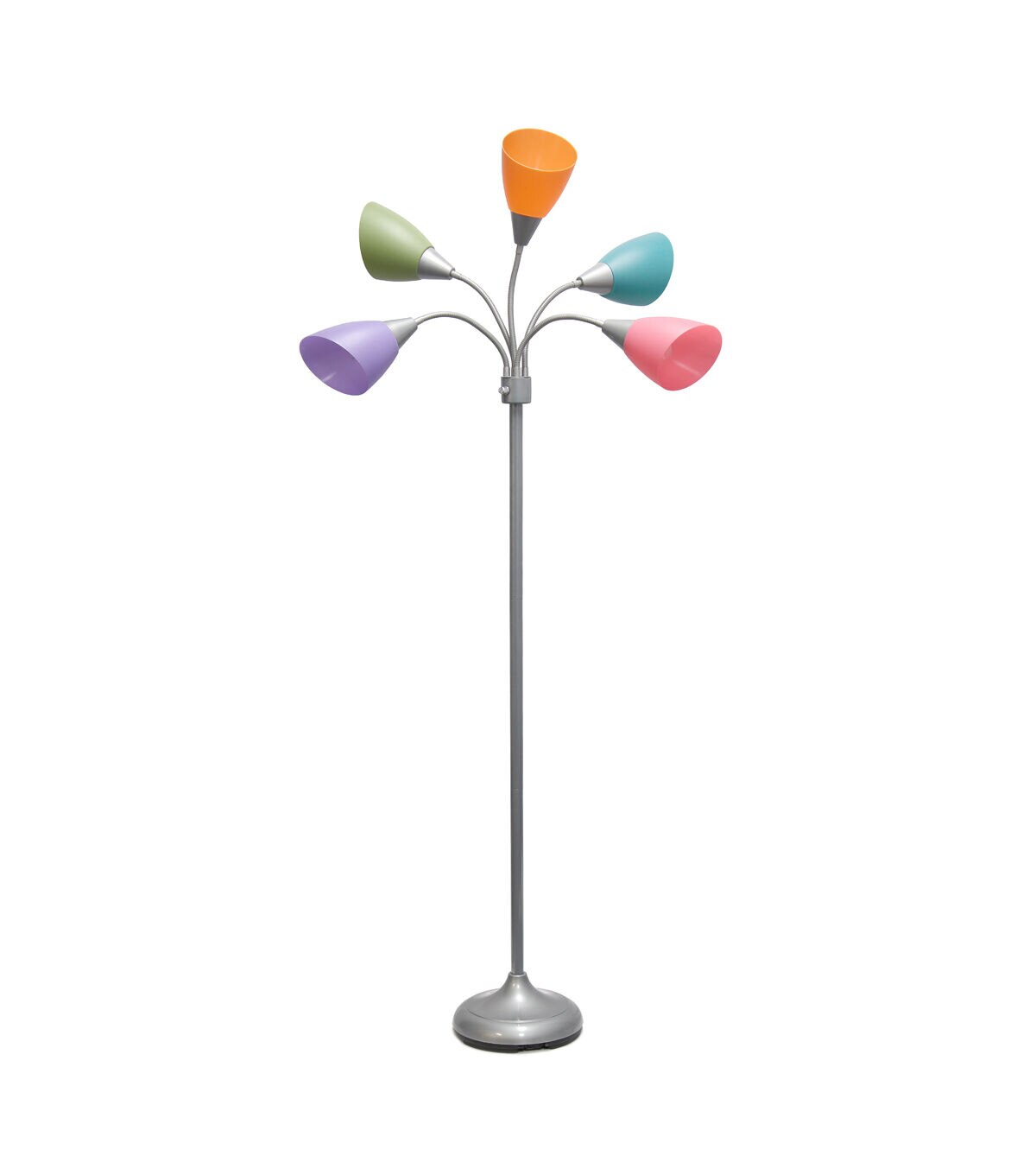 All The Rages 5 Light Adjustable Gooseneck Floor Lamp