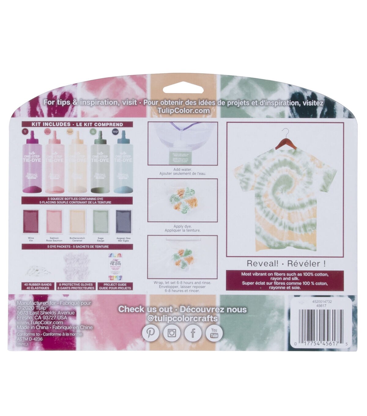 Tulip 59ct Wilderness Nature Sauvage One Step Fabric Tie Dye Kit