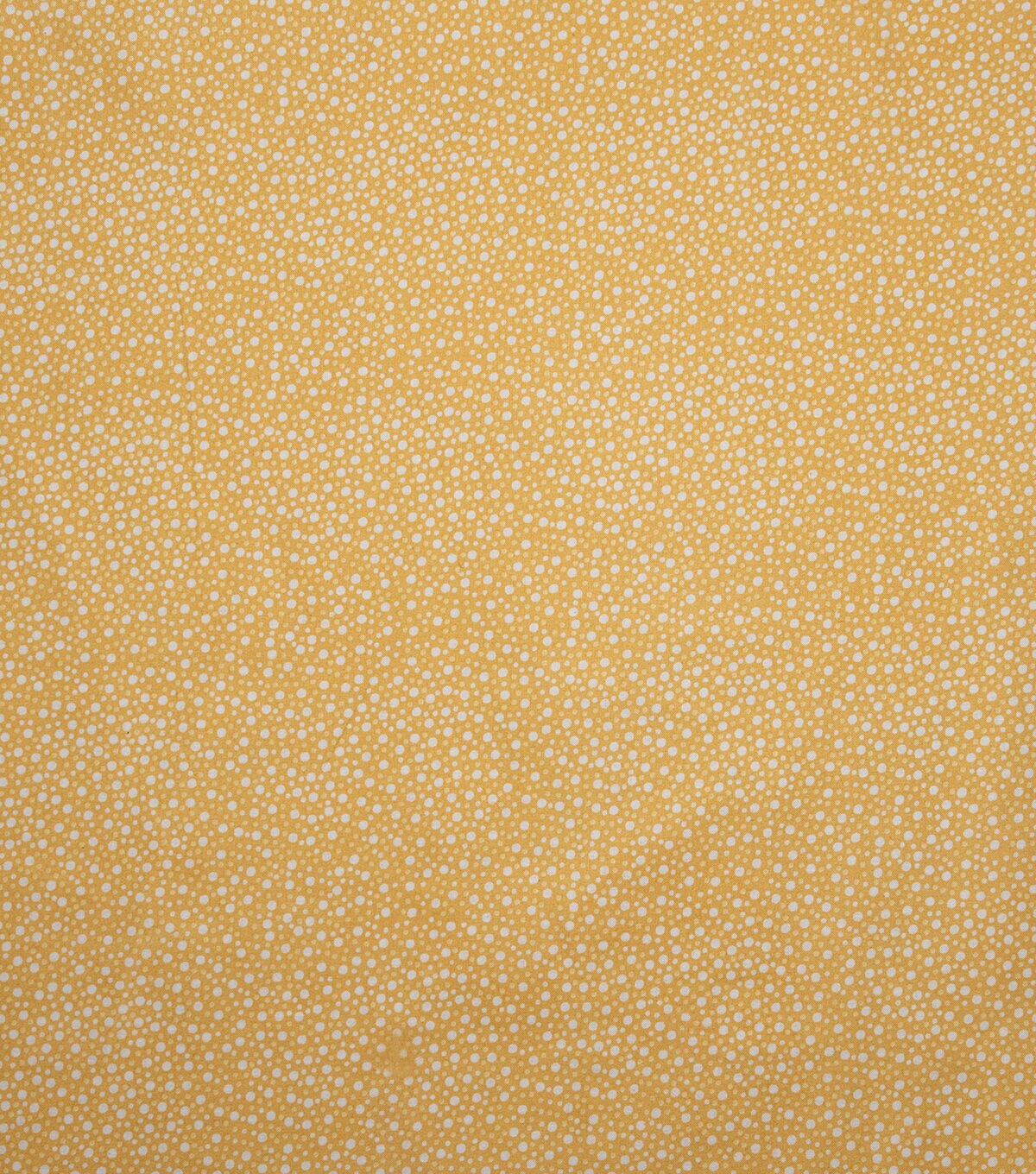Yellow Scattered Dots Quilt Cotton Fabric by Keepsake Calico