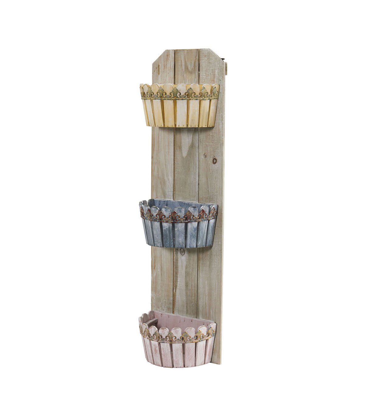 Nearly Natural 35 Triple Wall Planter