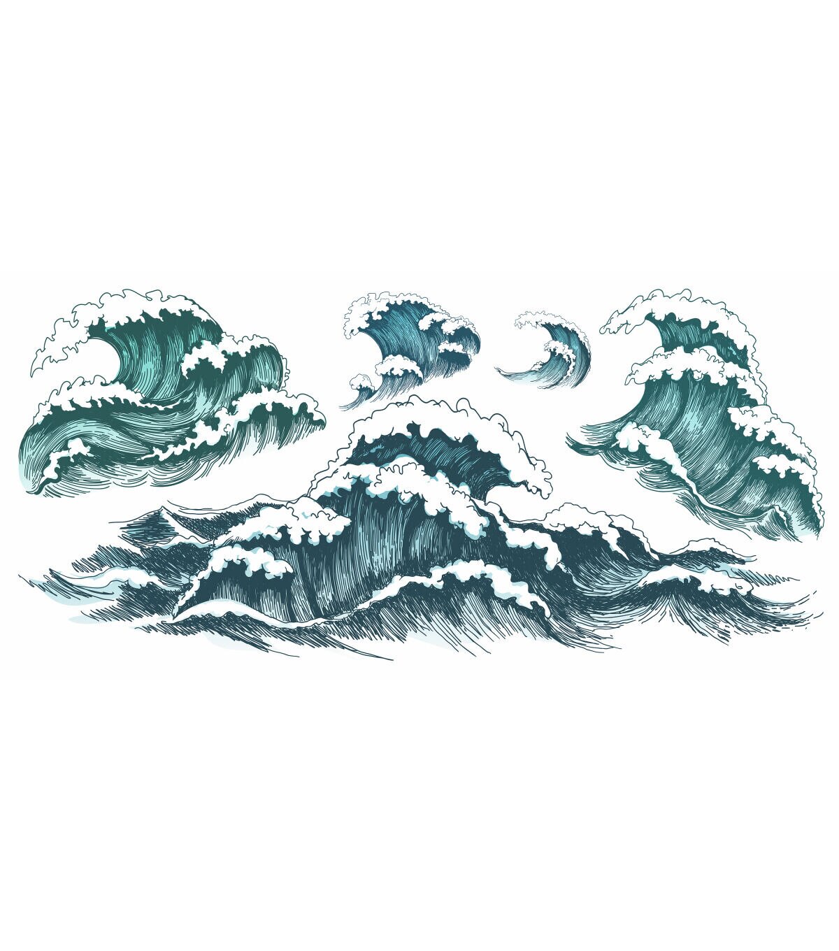 RoomMates Wall Decals Great Wave