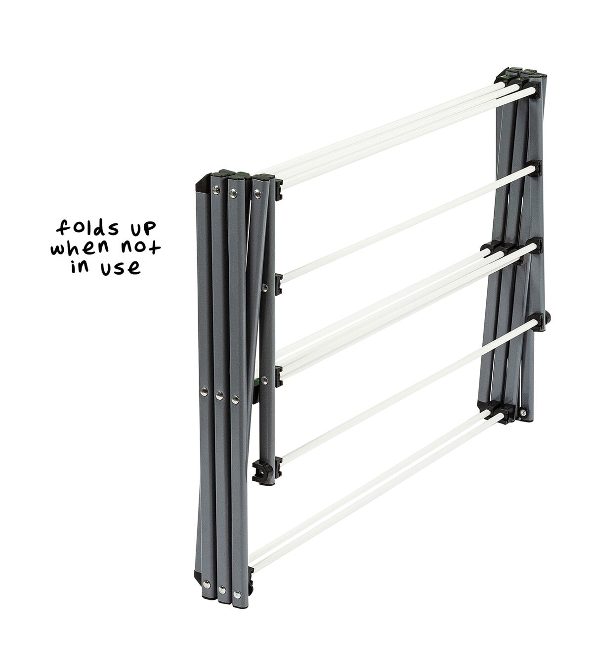 Honey Can Do 29 x 42 Gray 3 Tier Folding Accordion Clothes Drying Rack