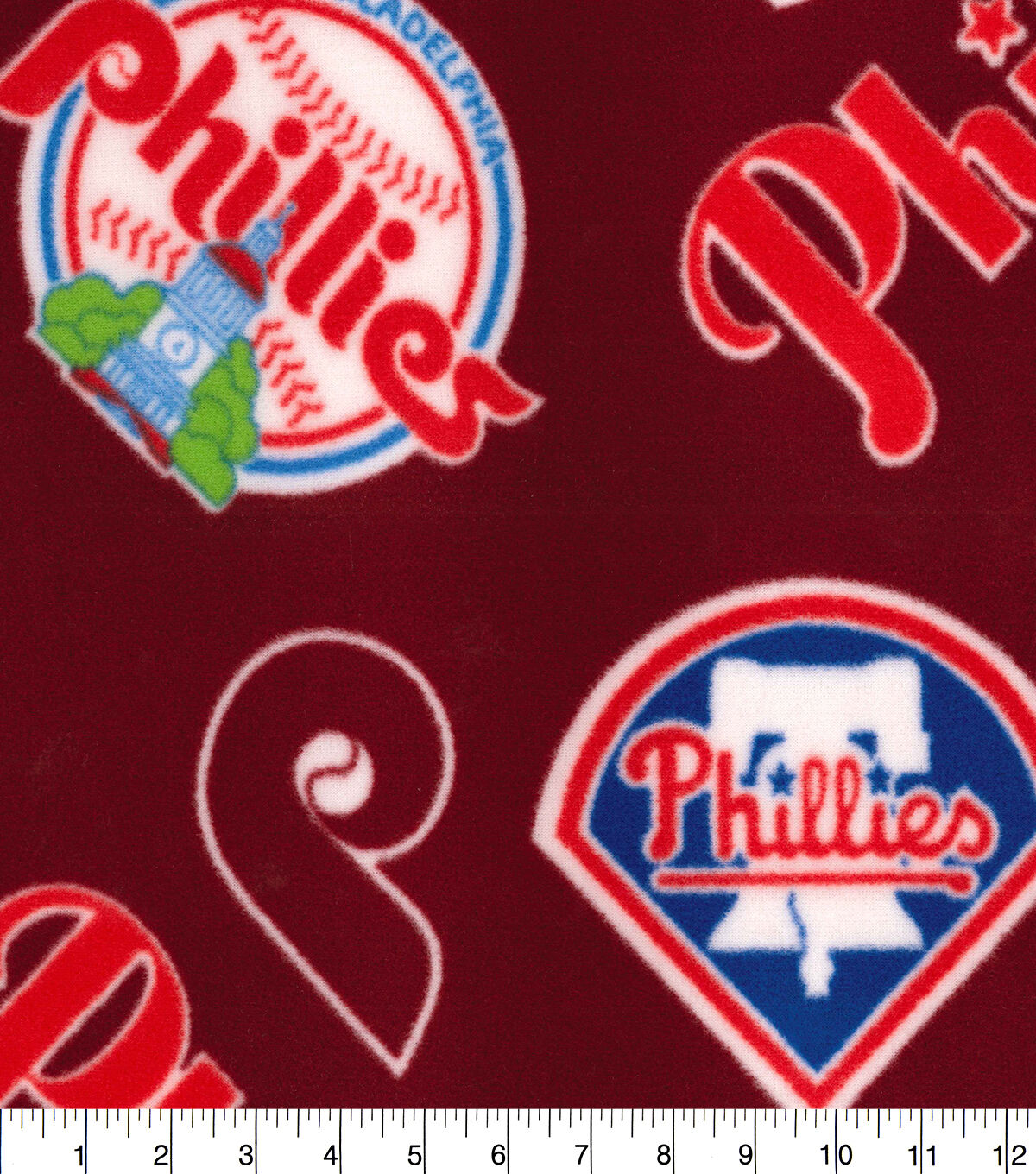 Fabric Traditions Philadelphia Phillies Fleece Fabric Cooperstown