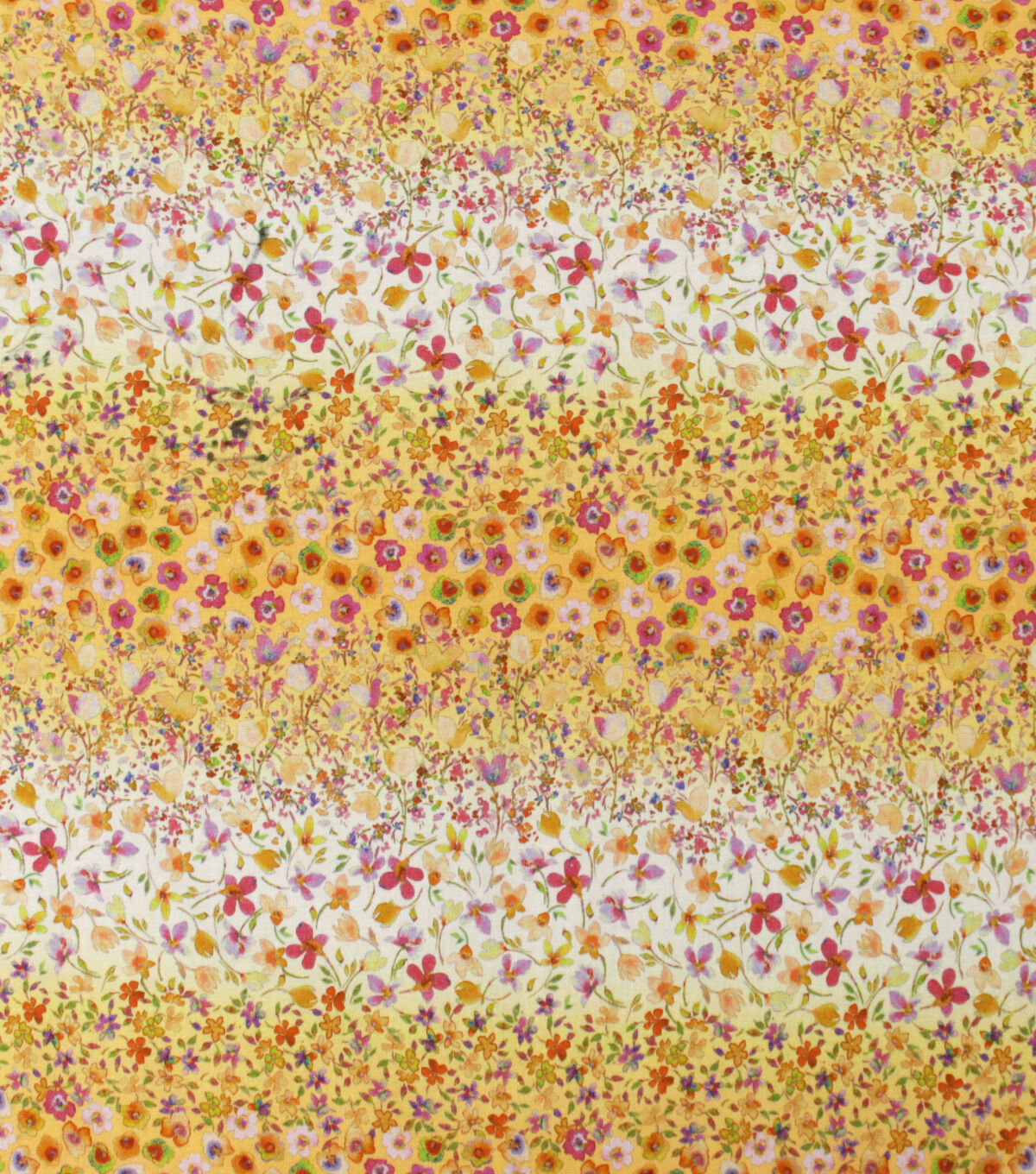 Orange Floral Striped Quilt Cotton Fabric by Keepsake Calico