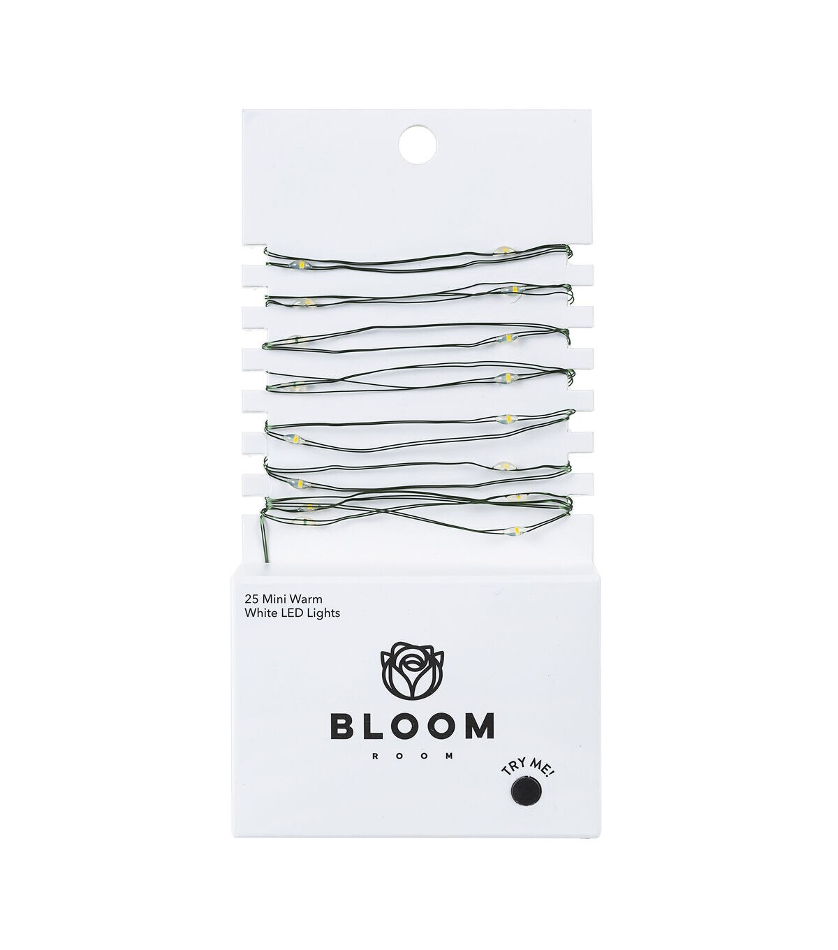 7 LED Green Wire With Warm White String Lights 25ct by Bloom Room