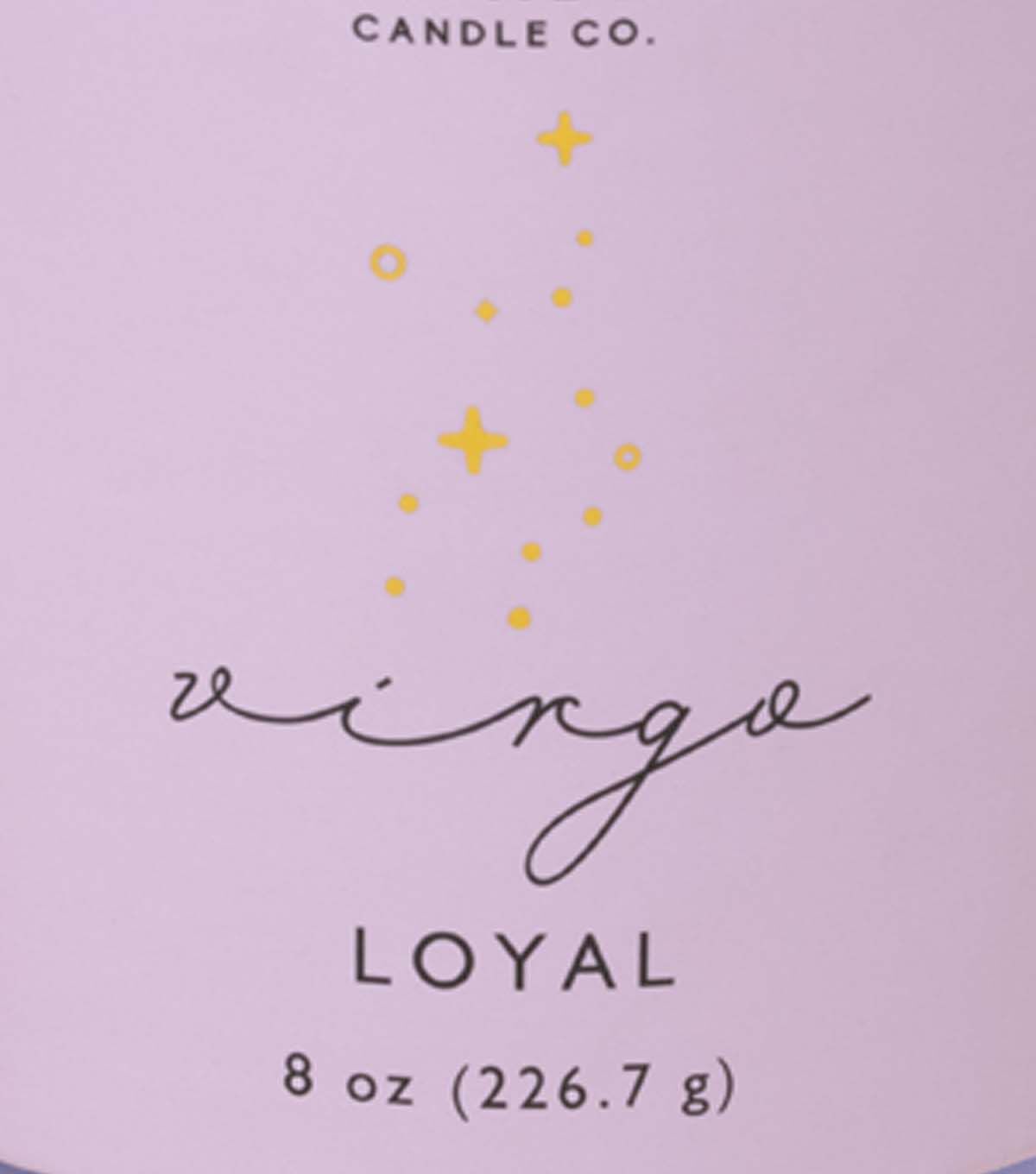 Foundry Zodiac 8oz Violet Lead & Citron Scented Jar Candle- Virgo