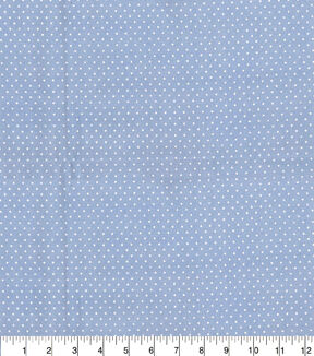 Fabric Traditions White Dots on Blue Cotton Fabric by Keepsake Calico