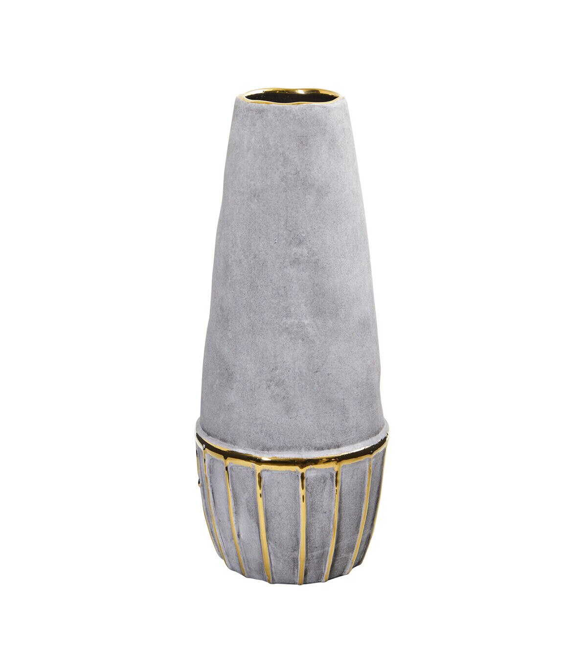 Nearly Natural 15 Regal Stone Decorative Vase With Gold Accents