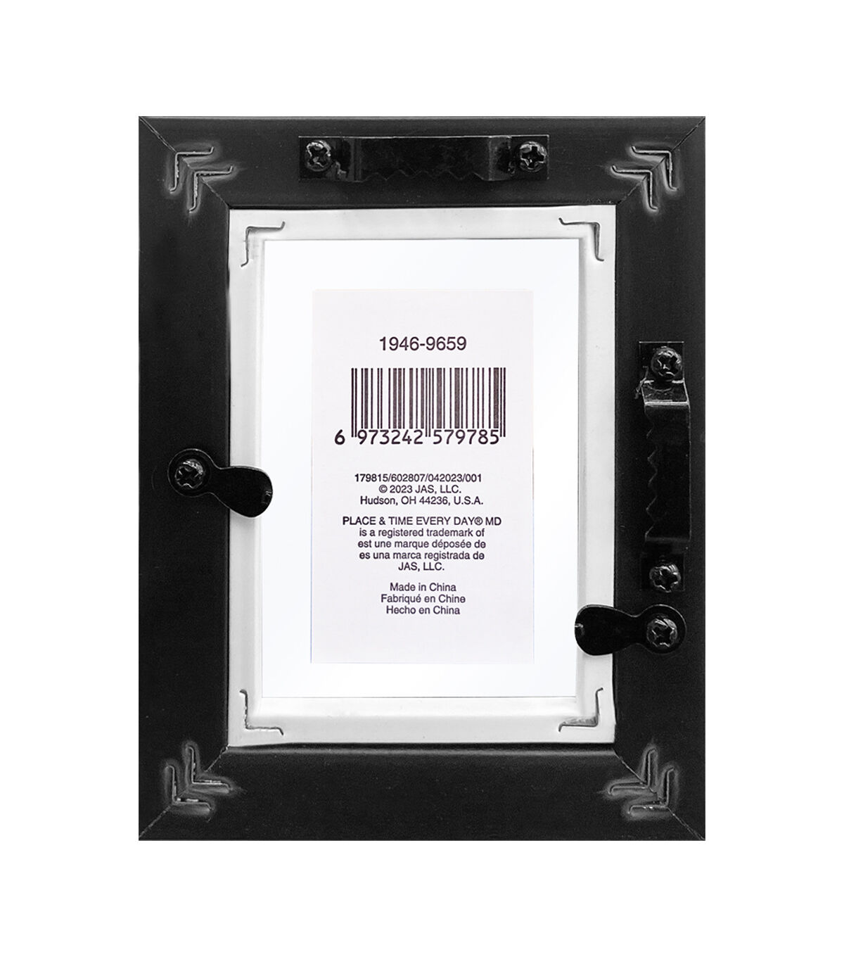 1.5 x 2.5 Black Edge Gold Floating Frame by Place & Time