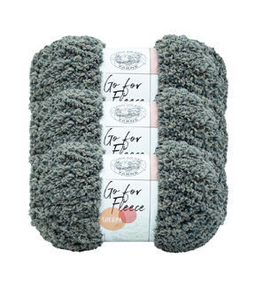 Lion Brand Go For Fleece 184yds Jumbo Polyester Yarn 3 Bundle