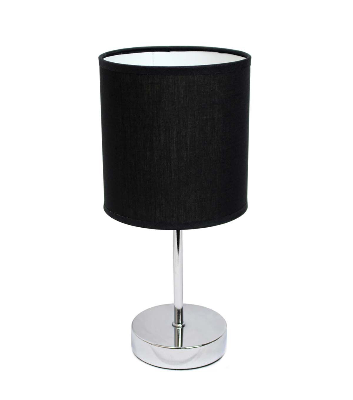 All The Rages 12 Metal Petite Stick Desk Lamp With Fabric Shade