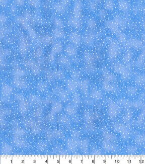 Fabric Traditions Star Etchings on Blue Cotton Fabric by Keepsake Calico